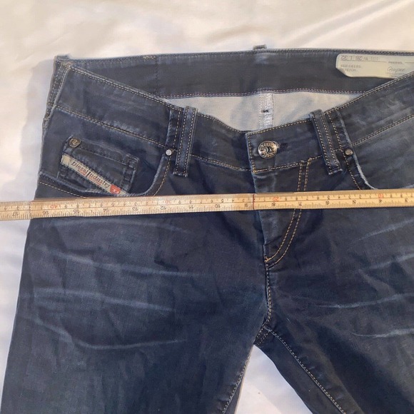 Diesel Grupee Super Slim Skinny Low Waist Wash 0818G 28 X 32 Stretch Distressed - Picture 8 of 16